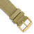 deBeer Beige Nylon and Leather Watch Band BA388, BA388-22, View 12