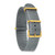deBeer Gray Nylon Watch Band 256, 256-GOLD-18, 256-GOLD-20, View 6