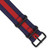 deBeer Navy and Red Striped Nylon Watch Band 264, 264-PVD-18, 264-PVD-20, View 6