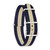 deBeer Navy and Tan Striped Nylon Watch Band 297, 297-18, 297-20, View 3