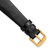 deBeer Black Flat Genuine Alligator Leather Watch Band 413P, 413PY-18, 413PY-19, View 4