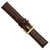 deBeer Brown Crocodile-Grain Leather Watch Band BA86, BA86-19, View 24
