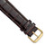 deBeer Brown Crocodile-Grain Leather Watch Band BA86, BA86-20, View 26