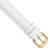deBeer White Leather Watch Band BA123, BA123-14, View 6