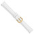deBeer White Leather Watch Band BA123, BA123-14, View 8
