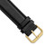deBeer Black Leather Watch Band BA8, BA8-19, View 31