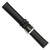 deBeer Black Leather Watch Band BA8, BAW8-17, View 122