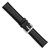deBeer Black Leather Watch Band BA8, BAW8-19, View 128
