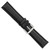 deBeer Black Leather Watch Band BA8, BAW8-20, View 131