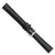 deBeer Black Leather Watch Band BA8, BAW8L-16, View 152