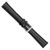 deBeer Black Leather Watch Band BA8, BAW8L-19, View 155
