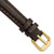 deBeer Brown Leather Watch Band BA84, BA84S-12, View 83