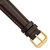 deBeer Brown Leather Watch Band BA84, BA84S-16, View 90