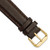deBeer Brown Leather Watch Band BA84, BA84S-18, View 94