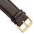 deBeer Brown Chronograph Leather Watch Band BA140, BAY140S-24, View 70