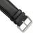 deBeer Black Chronograph Leather Watch Band BA141
