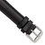 deBeer Black Chronograph Leather Watch Band BA141, BA141-16, View 2