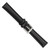 deBeer Black Chronograph Leather Watch Band BA141, BA141-16, View 5