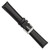 deBeer Black Chronograph Leather Watch Band BA141, BA141-18, View 9