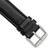 deBeer Black Chronograph Leather Watch Band BA141, BA141-19, View 11