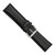 deBeer Black Chronograph Leather Watch Band BA141, BA141-24, View 25