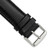 deBeer Black Chronograph Leather Watch Band BA141, BA141L-22, View 31