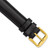 deBeer Black Chronograph Leather Watch Band BA141, BAY141-16, View 42