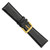 deBeer Black Chronograph Leather Watch Band BA141, BAY141S-22, View 72