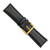 deBeer Black Chronograph Leather Watch Band BA141, BAY141S-24, View 75