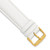 deBeer White Chronograph Leather Watch Band 31C