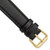 deBeer Black Leather Watch Band BA18, BA18-18, View 26