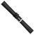 deBeer Black Leather Watch Band BA18, BAW18-16, View 53