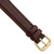 deBeer Brown Leather Watch Band BA19, BA19-15, View 15