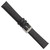 deBeer Black Distressed Leather Watch Band BAW319, BAW319-18, View 4