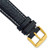 deBeer Navy White-Stitched Leather Watch Band BA136, BAY136-18, View 30