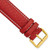 deBeer Red White-Stitched Leather Watch Band BA138, BAY138-22, BAY138-24, View 28