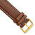 deBeer Havana White-Stitched Leather Watch Band BA97, BAY97-24, View 91