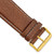 deBeer Havana White-Stitched Leather Watch Band BA97, BAY97-28, View 97