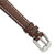 deBeer Brown White-Stitched Leather Watch Band BA98, BA98-12, BA98-14, View 2