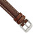 deBeer Brown White-Stitched Leather Watch Band BA98, BA98-16, View 7