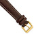 deBeer Brown White-Stitched Leather Watch Band BA98, BAY98-19, View 79