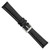 deBeer Black White-Stitched Leather Watch Band BA99, BA99-19, View 25