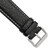 deBeer Black White-Stitched Leather Watch Band BA99, BA99-24, View 35
