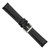 deBeer Black White-Stitched Leather Watch Band BA99, BA99L-22, View 53