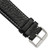 deBeer Black White-Stitched Leather Watch Band BA99, BA99L-24, View 55