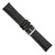 deBeer Black White-Stitched Leather Watch Band BA99, BA99L-24, View 57