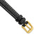 deBeer Black White-Stitched Leather Watch Band BA99, BAY99-12, View 70