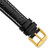 deBeer Black White-Stitched Leather Watch Band BA99, BAY99-16, View 77
