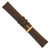 deBeer Dark Brown White-Stitched Vegan-Friendly Microfiber Watch Band BA564, BAY564-20, View 8