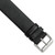 deBeer Black Italian Calfskin Leather Watch Band BA352
